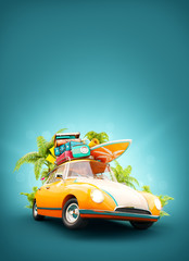 summer travel illustration