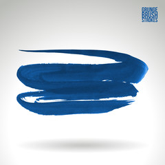 Fototapeta premium Brush stroke and texture. Grunge vector abstract hand - painted element. Underline and border.