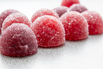 Fruit marmalade on the table close up