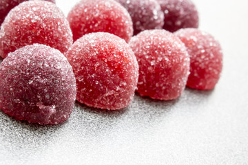 Fruit marmalade on the table close up