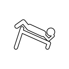 person do exercise gym, vector illustration design