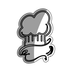 Chef hat symbol icon vector illustration graphic design