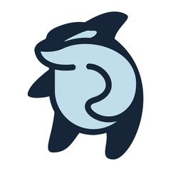 Naklejka premium Fish logo design