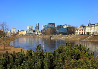 Fototapeta premium Vilnius,rigt Neris