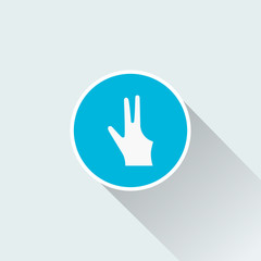 flat billiard gloves icon