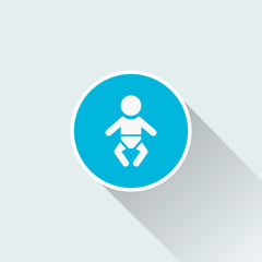 flat infant icon