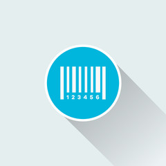 flat bar code icon