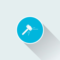 flat Hammer Icon