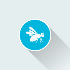flat bee icon