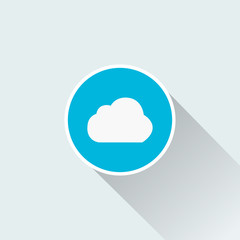 flat cloud icon