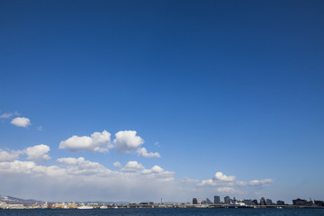 Fototapeta na wymiar 函館の海と空