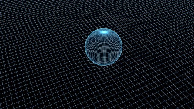 Animation illustrating the physical force of Gravity.
