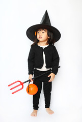 Little baby halloween witch