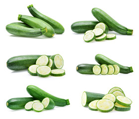 zucchini isolated on white background