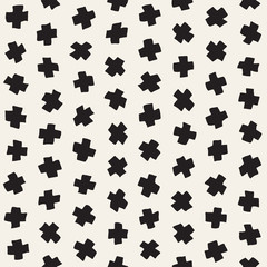 Naklejka premium Vector Seamless Pattern. Abstract Background With Scattered Geometric Shapes.