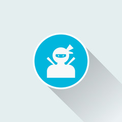 flat ninja icon