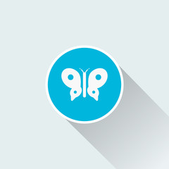 flat butterfly icon
