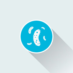 flat bacteria icon