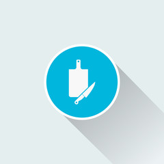 flat cutting board icon