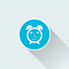 flat alarm clock icon