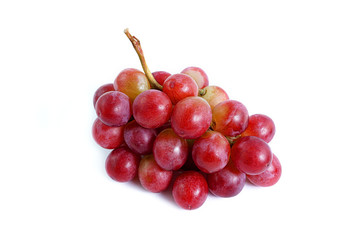 red grape isolated on white background