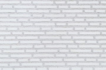 White brick wall pattern for background or texture