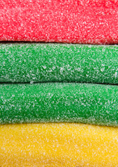 Multicolor gummy candy (licorice) sweets