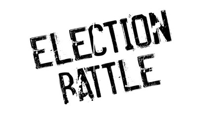 Election Battle rubber stamp. Grunge design with dust scratches. Effects can be easily removed for a clean, crisp look. Color is easily changed.