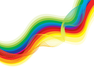 abstract artistic colorful wave