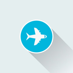 flat aircraft icon