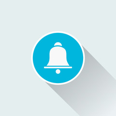 bell icon with long shadow
