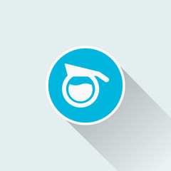 Flat coffee kettle icon