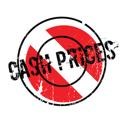 Cash Prices rubber stamp. Grunge design with dust scratches. Effects can be easily removed for a clean, crisp look. Color is easily changed.