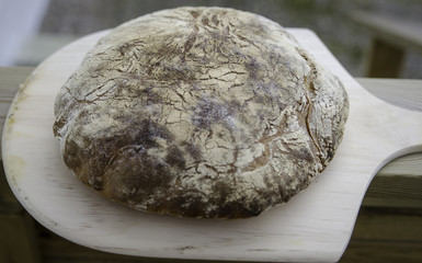 one lovely home made bread ready to eat