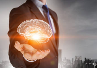 Man of great mind . Mixed media