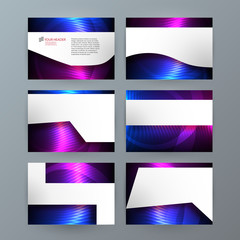 Presentation template powerpoint background aurora boreal neon effect11