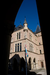 Obraz premium het stadhuis van Echternach is gebouwd in de 15de eeuw..