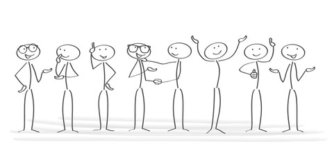 Strichm&auml;nnchen / Vektor / Meeting