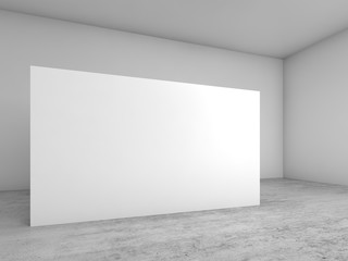 Abstract empty white interior 3 d