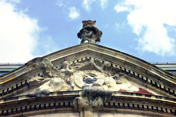 Obraz premium Pediment of the Munster Palace, Germany