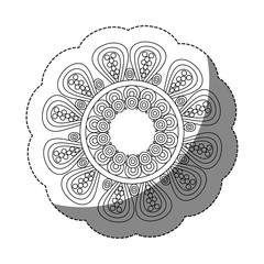 floral mandala icon