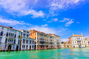 Fototapeta na wymiar Grand Canal in Venice, Italy. Venice landmark