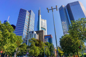 Fototapeta premium frankfurt, Germany - SEPTEMBER 10, 2015 : European Central Bank headquarters in Frankfurt, Germany