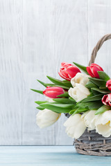 Colorful tulips bouquet