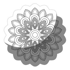 floral mandala icon