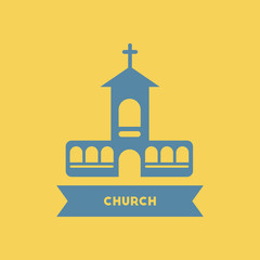 Naklejka premium church building