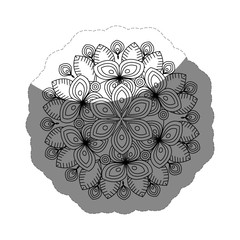 floral mandala icon