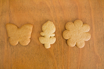Цветок и бабочка, Имбирное печенье, домашние приготовления