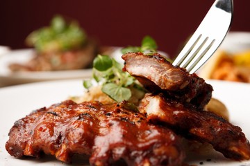 pork rib steak 폭립