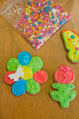 Цветок и бабочка, Имбирное печенье, домашние приготовления